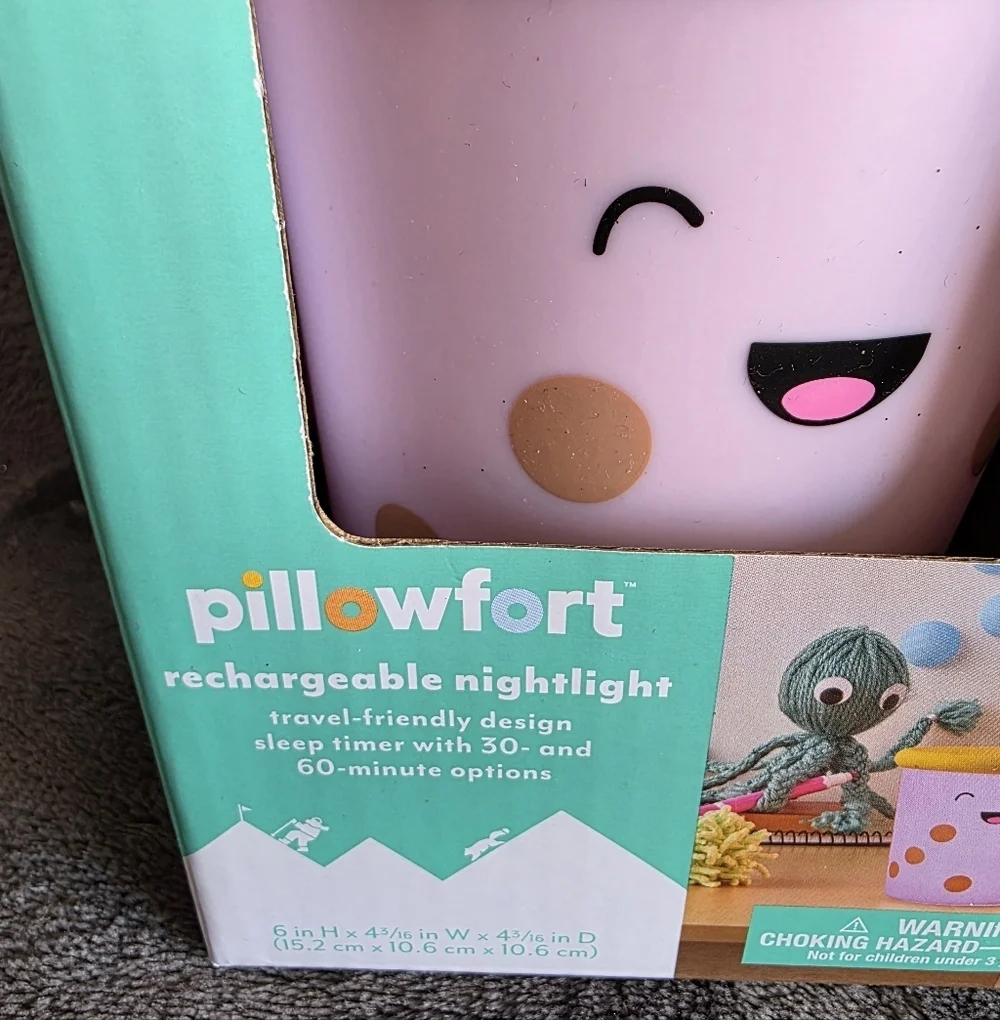 New Target Pillowfort Kids Calming Silicone Glow Night Light Boba Rechargeable